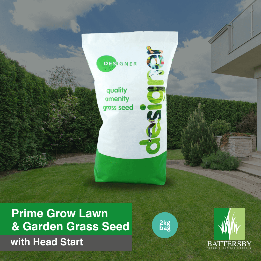 PrimeGrow Garden Lawn Grass Seed with Headstart - 2kg