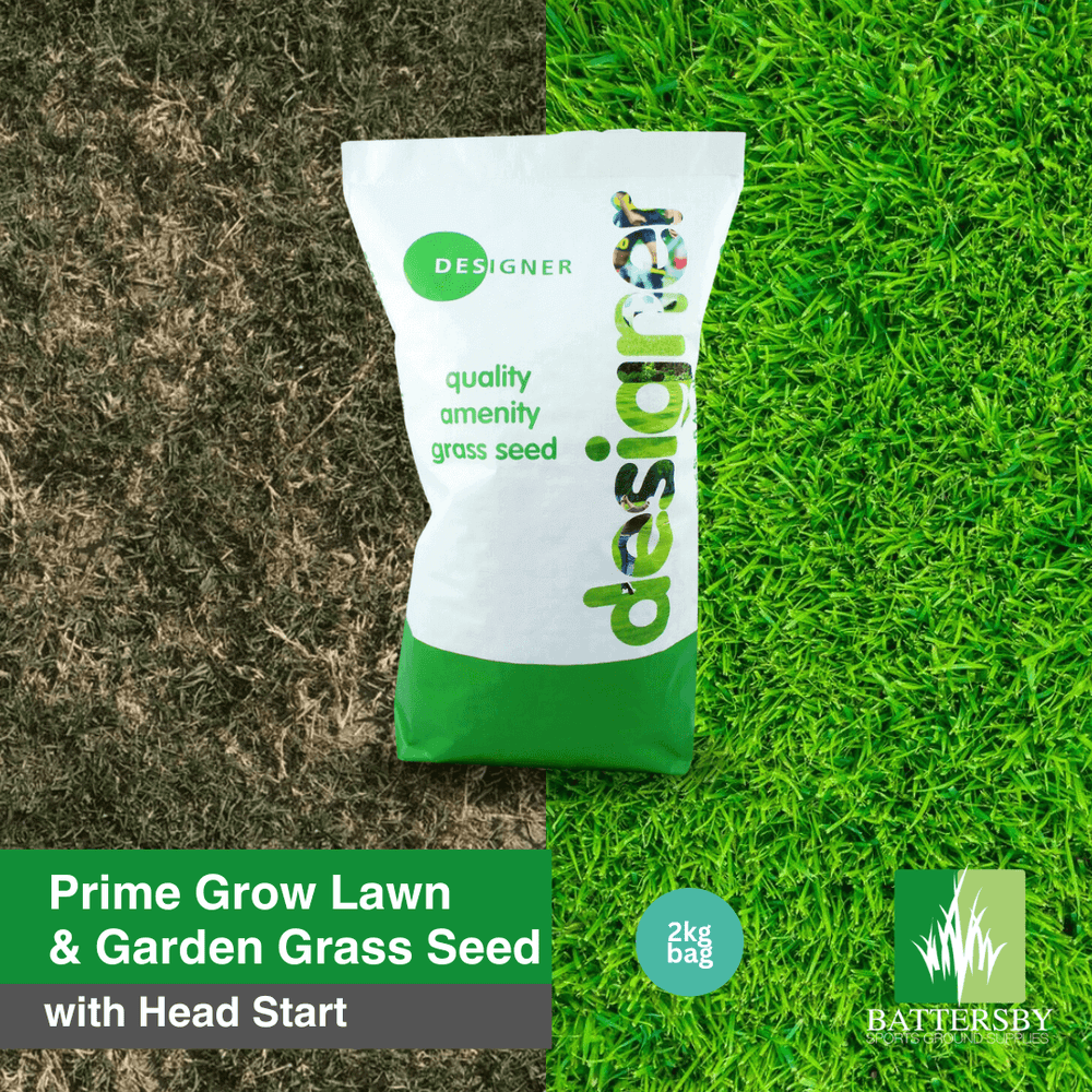 PrimeGrow Garden Lawn Grass Seed with Headstart - 2kg