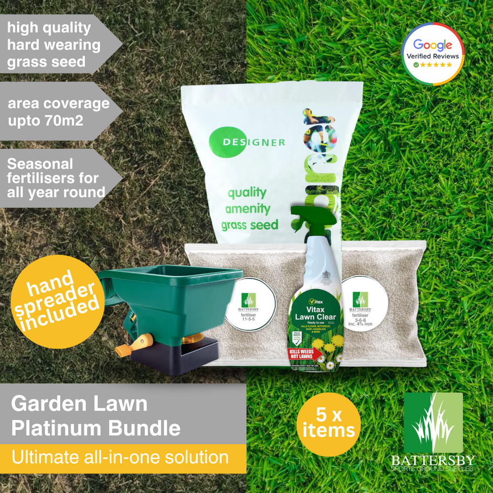 Garden Lawn Platinum Bundle - Home Garden Lawn Pack inc. Hand Held Spreader