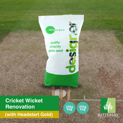 Designer Cricket Wicket Renovation Grass Seed with Headstart Gold